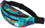 Vibe Festival Gear Fanny Pack for Men Women - Many Prints - Black Holographic Silver Gold Cute Waist Bag for Festival Rave Hiking Running Cycling