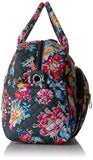 Vera Bradley Iconic Compact Weekender Travel Bag, Signature Cotton, pretty Posies