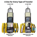 eBags Pack-it-Flat Hanging Toiletry Kit for Travel - (Canary)