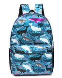 FITMYFAVO 15" Underwater World Ultralight Backpack | Bookbag | Daypack with YKK zippers for Teens &