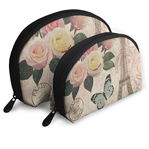 iMounTEK Mini Travel Makeup Organizer Bag with Mirror Rose