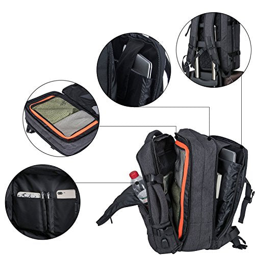 Travel Laptop Backpack 35L Flight Approved Carry On Weekender Bag ...