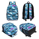 FITMYFAVO 15" Underwater World Ultralight Backpack | Bookbag | Daypack with YKK zippers for Teens &