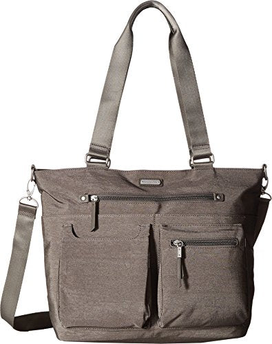 Baggallini Any Day Tote With Rfid Phone Wristlet (Sterling Shimmer)