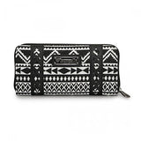 Loungefly Canvas Wallet With Skull Applique (Blk/Wht)