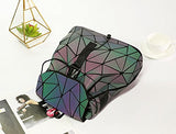 Magibag Lattice Geometric Backpack Iridescent Rainbow Rucksack School Bag Pack Teenager girl