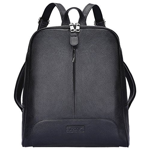 Amazon.com: Wesccimo Genuine Leather Backpack Purse For Women Black Real  Soft Leather Rucksack Large Capacity Casual Daypack Backpack : Clothing,  Shoes & Jewelry