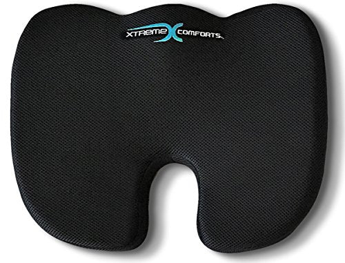 Everlasting Comfort Seat Cushion for Office Chair - Tailbone Pain Relief  Cushion - Coccyx Cushion - Sciatica Pillow for Sitting
