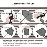 MMTC Stylish Automatic Folding Travel Umbrella, 10 Ribs Auto Open and Close, Windproof Umbrella for