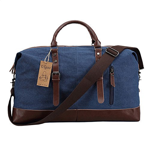 Deep Pocket Leather Duffle Bag