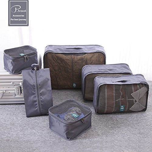 Packing Cubes for Suitcases, 8Pcs Travel Cubes Set for Packing Luggage  Organizer, Travel Accessories with Underwear Bag Shoes Bag 