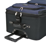 Travel Select Amsterdam Expandable Rolling Upright Luggage, Navy, 8-Piece Set