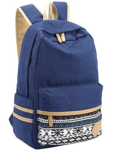 Eaglebeky Casual Style Lightweight Canvas Backpack School Bag Travel ...