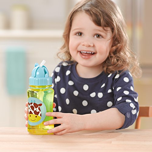 SKIP HOP - ZOO STRAW BOTTLE - 350 ML (Available in 10 Designs