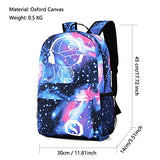 DOLIROX Anime Luminous Backpack Cool Fashion Boys Girls Outdoor Backpack Daypack Unisex Shoulder