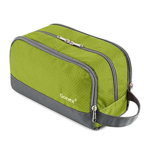 WANDF Toiletry Bag Nylon Dopp Kit Lightweight Shaving Bag for Men&Women Army Multi-Color in Green | Small