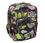 Vera Bradley Womens Lighten Up Medium Backpack Moon Blooms Backpack