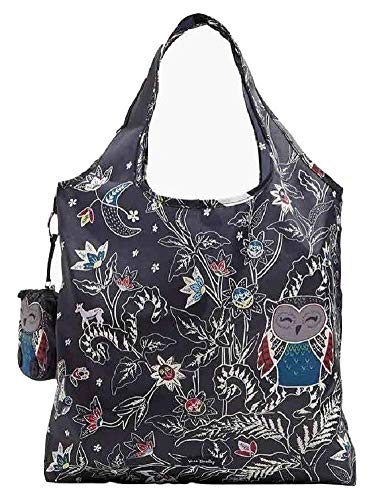 Vera Bradley Owl Collapsible Tote in Night Sky