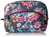 Vera Bradley Iconic Large Cosmetic, Signature Cotton, pretty Posies