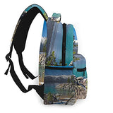 Casual Backpack,Lake Tahoe,Business Daypack Schoolbag For Men Women Teen