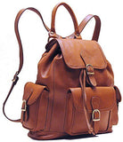 Floto Toscana Leather Backpack in Brown Italian Calfskin Leather