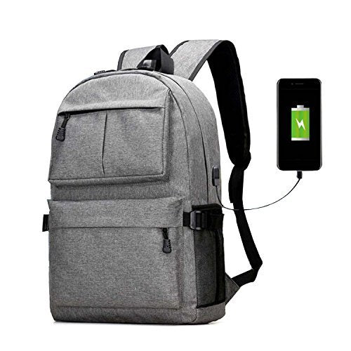Women Designer Print Backpack External USB Charge Canvas Backpacks School  Bag New Tech Backpack