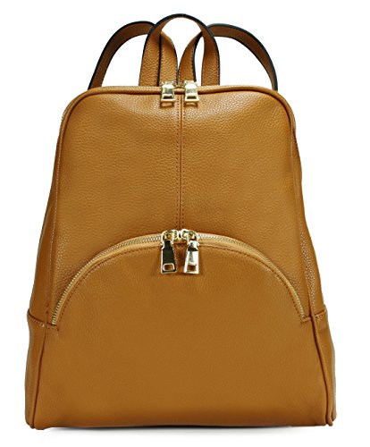 Women's Brown Genuine Leather Backpack | Baginning