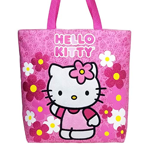 Shop Tote Bag - Hello Kitty - Flowers Pink Ne – Luggage Factory