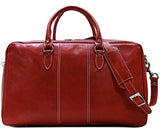 Venezia Suitcase Duffle Bag Weekender in Full Grain Leather