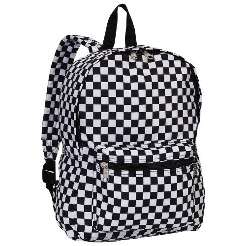 Medium black multi-pocket backpack