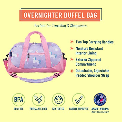 Duffle Bag Teen Girls Kids Cute Unicorn Gym Bag with Shoe Compartment and  Wet Separation Sports Overnight Carry On Bag Travel Bag with Sorting Bag