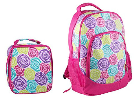 Reinforced Design Water Resistant Backpack and Lunch Bag Set - Bloom