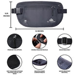 EZ-Traveler RFID Money Belt - Lightweight, RFID Blocking, Luxury Waist Pack for Travel, Running,