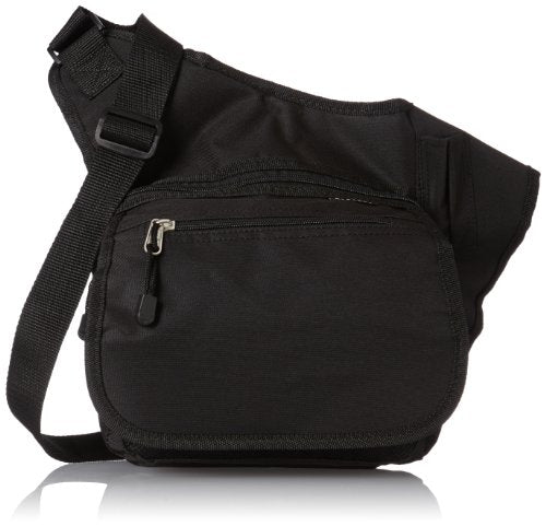 Shop Everest Messenger Bag Medium Black O Luggage Factory