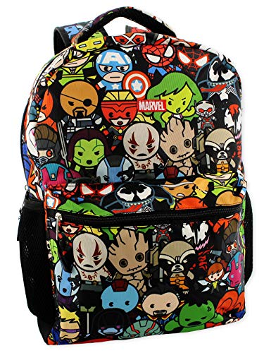 Marvel Universe Kids 17 inch Laptop Backpack and Lunch Tote Set, 4-Piece, Boy's, Size: Large, Black