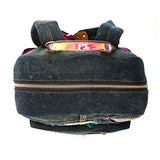 Denim Back Pack For Women With Multiple Compartments And Adjustable Shoulder Straps