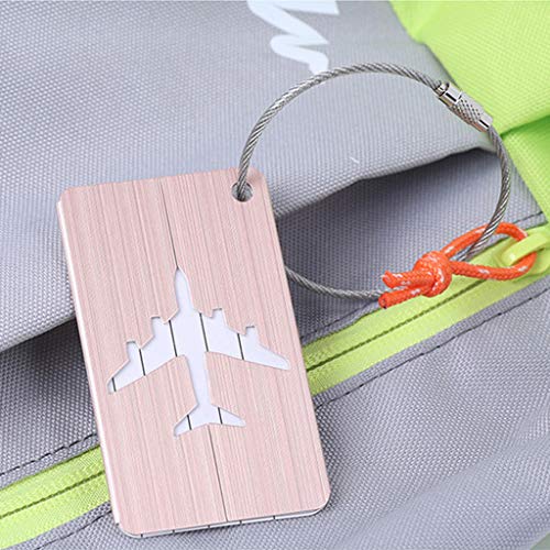 HEQUSIGNS 6Pcs 4.13*2.55inch Soft Silicone Travel Luggage Tags with Name ID  Card, Colorful Unique Travel Baggage Tag for Preventing Loss of Bags and
