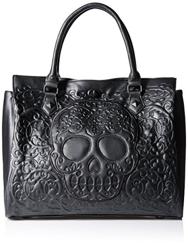 Small Skull Bag in Black/Ivory