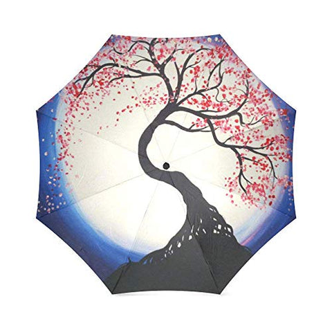 Travel Umbrella Bonsai Tree Windproof, Anti-UV waterproof Lightweight Portable Outdoor use