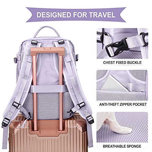 Large Travel Backpack Women, Carry On Backpack,Hiking Backpack Waterproof  Outdoor Sports Rucksack Casual Daypack School Bag Fit 14 Inch Laptop with