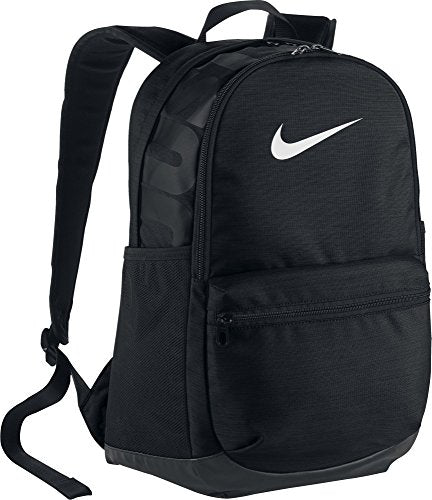 Nike Brasilia Printed Training Backpack (25L) Green/Black/Silver,  Green/Black/Silver, Large, Brasilia Printed Training Backpack (25l) :  : Fashion