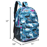 FITMYFAVO 15" Underwater World Ultralight Backpack | Bookbag | Daypack with YKK zippers for Teens &