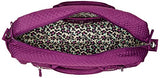 Vera Bradley womens Iconic Compact Weekender Travel Bag, Microfiber, Gloxinia Purple, One Size