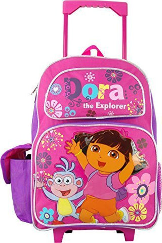 Dora the Explorer 16 Inch Large Rolling Backpack.