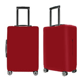 Washable Luggage Cover Spandex Suitcase Cover Protective Fits 19-32inch Luggage Zipper Carry On Covers Wine Red