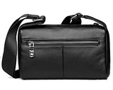 Saierlong New Mens Black Genuine Leather Briefcase Messenger Bags Business Handbags