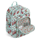 Vera Bradley Iconic XL Campus Backpack, Signature Cotton, water bouquet