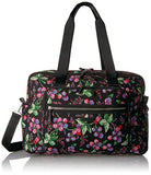 Vera Bradley Women's Iconic Deluxe Weekender Travel Bag-Signature, Winter Berry, One Size