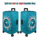 WUJIAONIAO Travel Luggage Cover Spandex Suitcase Protector Washable Baggage Covers (S (for 18-20 inch luggage), Go Travel)