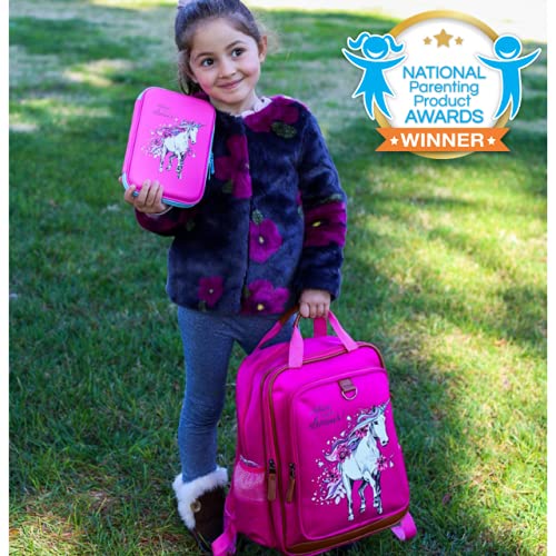 JOJOOKIDS Kids Backpack for Girls Unicorn Backpack for School Water Repellent | Cute Backpacks for Elementary or Kindergarten | Pink School Bag School